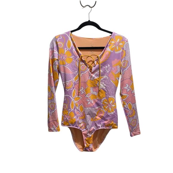 SEEA Solanas Surf Suit One Piece - Size Large (Pink/Purple/Orange) - Picture 6 of 11